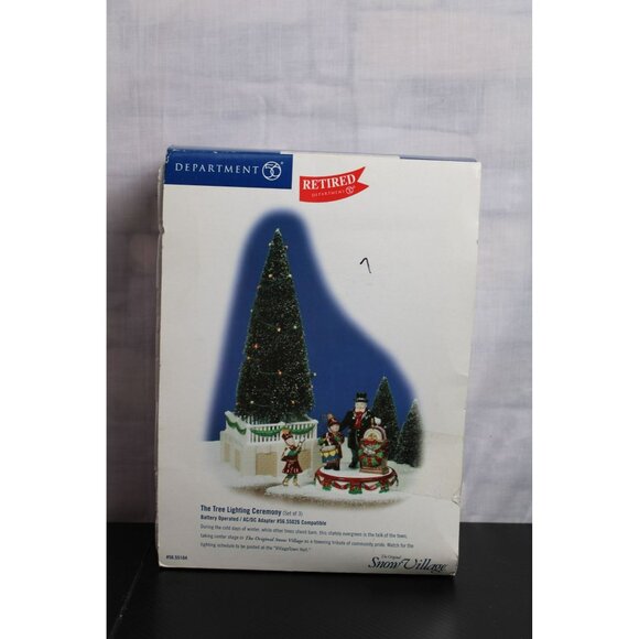 Vintage Department 56 The Tree Lighting Ceremony With Original Packaging - Picture 6 of 6
